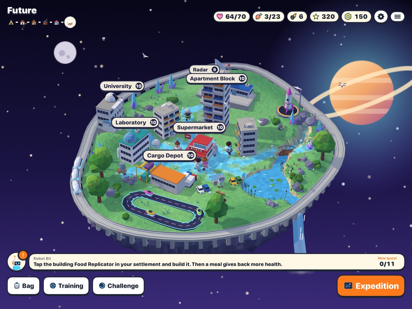 The same village in the Future
