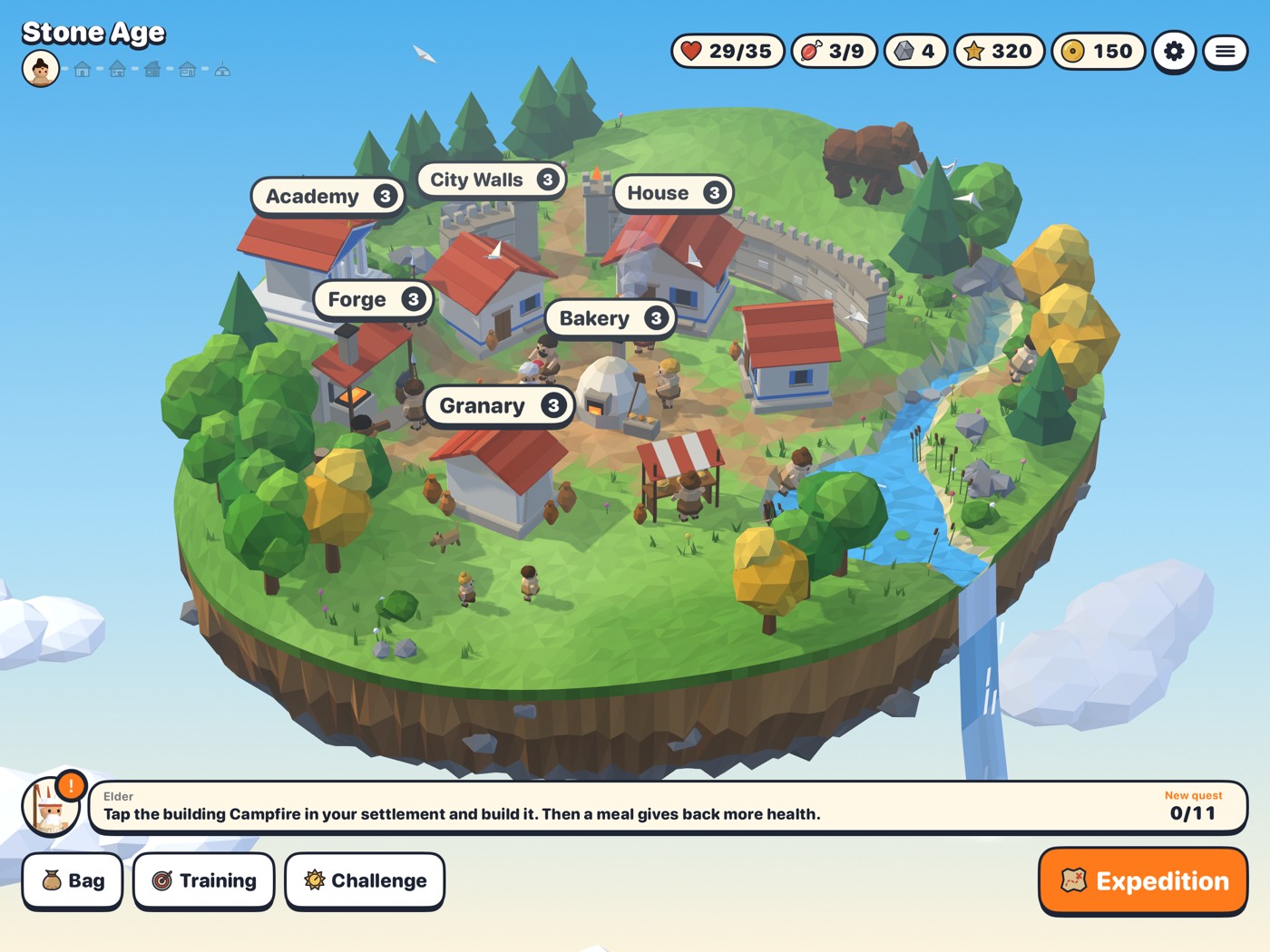 A village in the Stone Age
